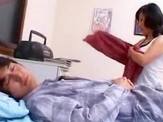 Horny Teen Pounding StepMILF's XXX Nippon Pussy for Morning Delight